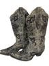 Corral Boots 100% Leather Gray Black Boots Size 7 1/2 - photo 1