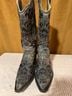 Corral Boots 100% Leather Gray Black Boots Size 7 1/2 - photo 3