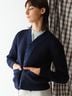 Caron Callahan 100% Wool Blue Wool Cardigan Size S - photo 3