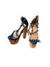 Campbell Black Brown Heels Size 5 1/2 - photo 1