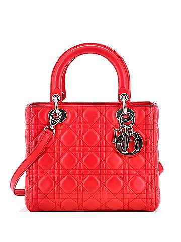 Christian Dior Lady Dior Bag Cannage Quilt Lambskin Medium (view 1)