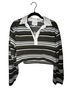 Reformation Stripes Green Black White Long Sleeve Top Size XS - photo 1