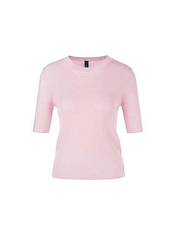 Marc Cain Rethink Together Glitter Sweater in Bright Rose Tan (view 1)
