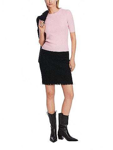 Marc Cain Rethink Together Glitter Sweater in Bright Rose Tan (view 2)