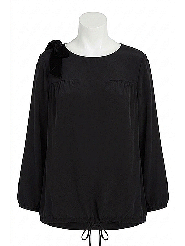 Hatch Women'S The Delfina Top Blouse in Black (view 1)