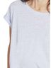 Hatch Solid Blue Linen Circle Short Sleeve Tee in Cloud Blue Size XS - photo 3