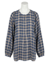 Hatch Plaid Blue Rose Plaid Top in Blue Size M - photo 1