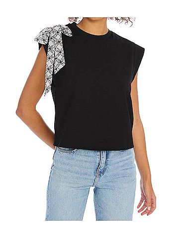 Allison Arlo Muscle Tee in Black (view 2)