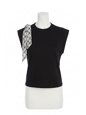 Allison Arlo Muscle Tee in Black (view 1)