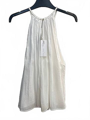 forte_forte Women's Cotton Silk Blend Top in Col Puro (view 2)