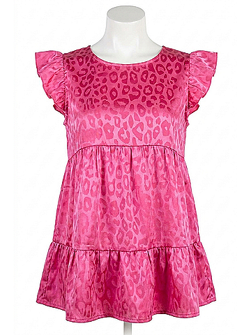 AndTheWhy Thanks To You Blouse in Hot Pink (view 1)