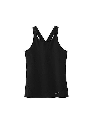 Brooks Women's Pick-Up Tank Top in Black (view 1)