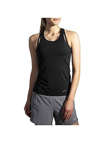 Brooks Women's Pick-Up Tank Top in Black (view 2)