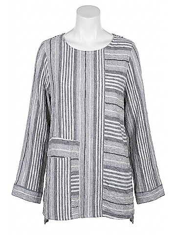 Habitat Change Your Stripes Pullover in Iron (view 1)