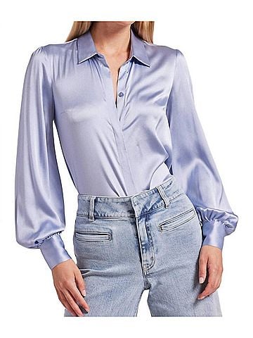 Generation Love Maxwell Blouse in Blue Bell (view 2)