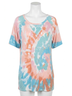 Bibi Pink Mint Tie Dye Top in Pink Size S - photo 1