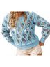 Bibi Blue Women's The Sandra Sweater in Blue Size S - photo 2