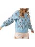 Bibi Blue Women's The Sandra Sweater in Blue Size S - photo 5