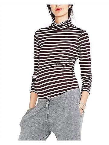 Hatch Jersey Turtleneck Sweater in Taylor/Rose (view 2)