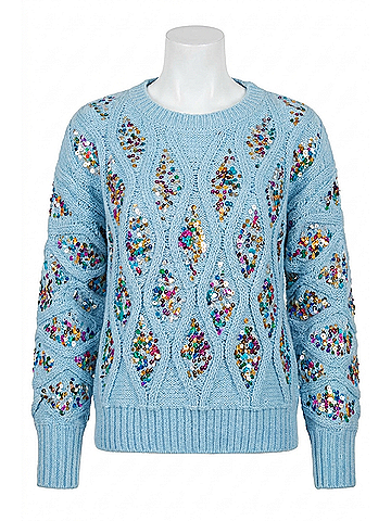 Bibi Women's The Sandra Sweater in Blue (view 1)
