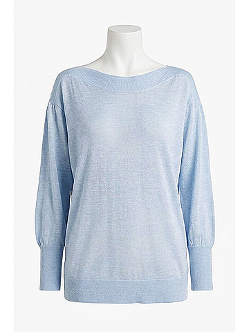 Hatch Women's The Caly Knit Sweater in Sky Blue (view 1)