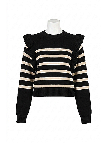 Cleobella Blair Sweater in Black/Ivory (view 1)