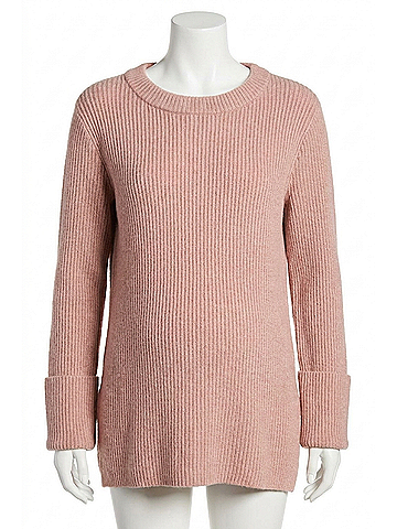 Hatch Women's Cecile Knit Sweater in Rosewood Pink (view 1)