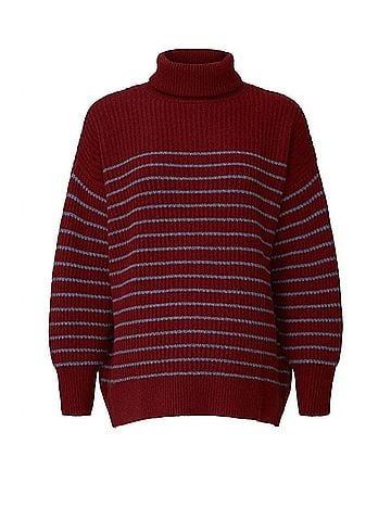Hatch Ellis Long Sleeve Sweater in Red (view 1)
