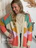 Easel Brown Prism Long Cardigan in Multi Colored Size S - photo 2
