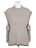 Le Lis Solid Brown Isabelle Mock Neck Sweater Vest in Taupe Size S - photo 1