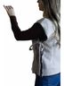 Le Lis Solid Brown Isabelle Mock Neck Sweater Vest in Taupe Size S - photo 5