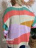Easel Brown Prism Long Cardigan in Multi Colored Size S - photo 3