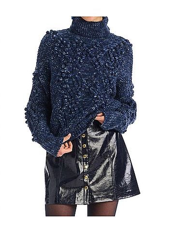 Allison Daphne Sweater in Midnight Space Dye (view 2)