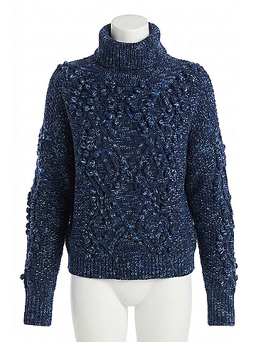 Allison Women's Daphne Sweater in Midnight Space Dye (view 1)