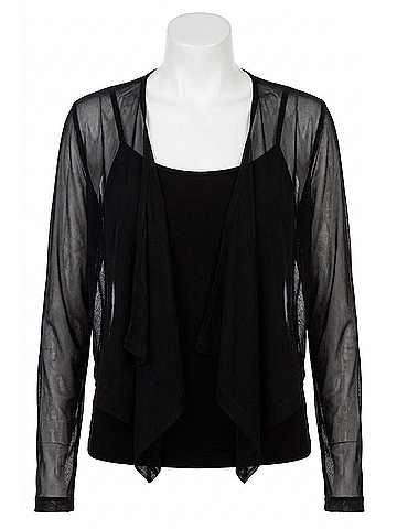 Joseph Ribkoff Cardigan in Black (view 1)