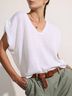 Brochu Walker White Frances Sweater Top in Salt White Size XS - photo 5