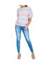 Bibi Stripes Pink I'll Never Stop Striped Sweater in Multi Color Size 3X - photo 2