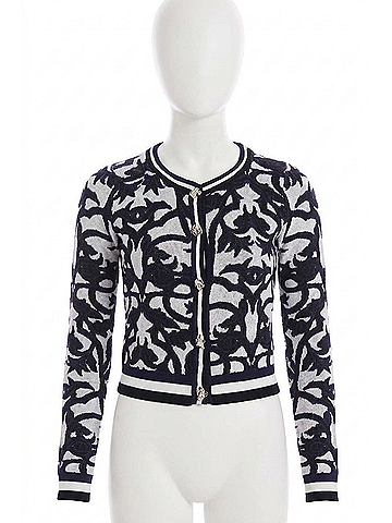 Allison Amaya Long Sleeve Cardigan in Damask (view 1)
