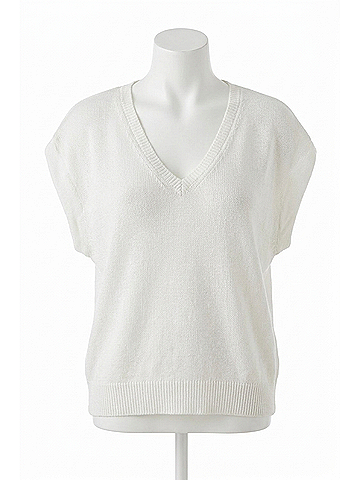 Brochu Walker Frances Sweater Top in Salt White (view 1)