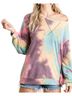 Bibi Blue Tie Dye Pullover in Multi Size L - photo 3