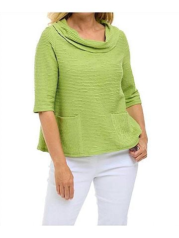 Habitat Ripple Effect Hudson Pocket Top in Leaf (view 2)