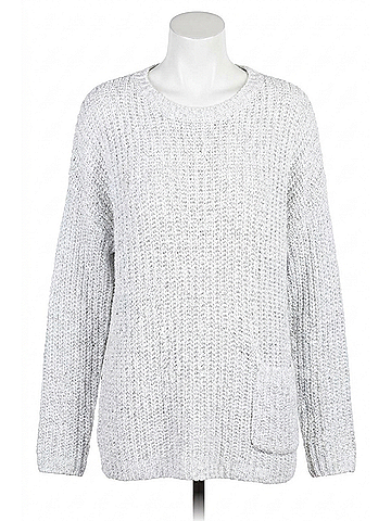 Habitat Fisherman Rib Pullover in White (view 1)