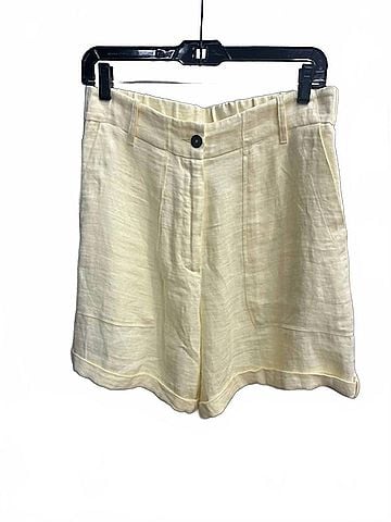 forte_forte Women's Linen Long Short in Col Luce (view 1)