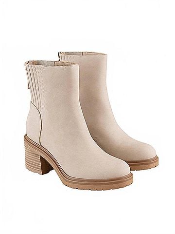 Oasis Society Women's The Megan Lug Chelsea Booties in Beige (view 2)