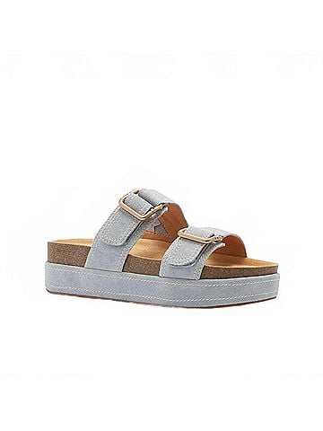 Frankie4 Women's Bennett Sandal in Blue Suede (view 1)