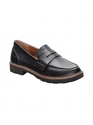 Aetrex Women's Collette Loafer in Black (view 1)
