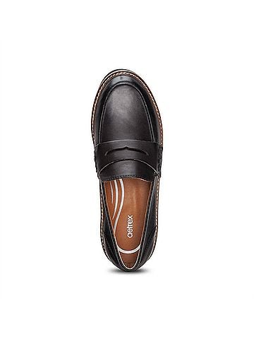 Aetrex Women's Collette Loafer in Black (view 2)