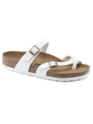 Birkenstock Women's Mayari Birko-Flor Sandal in White (view 1)