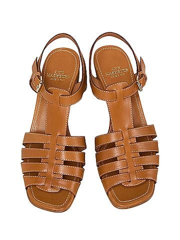 Ann Mashburn Women's Open Toe Fisherman Heel in Caramel (view 2)