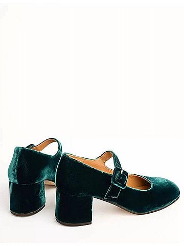 Penelope Chilvers Women's Honey Velvet Shoe in Bottle (view 2)